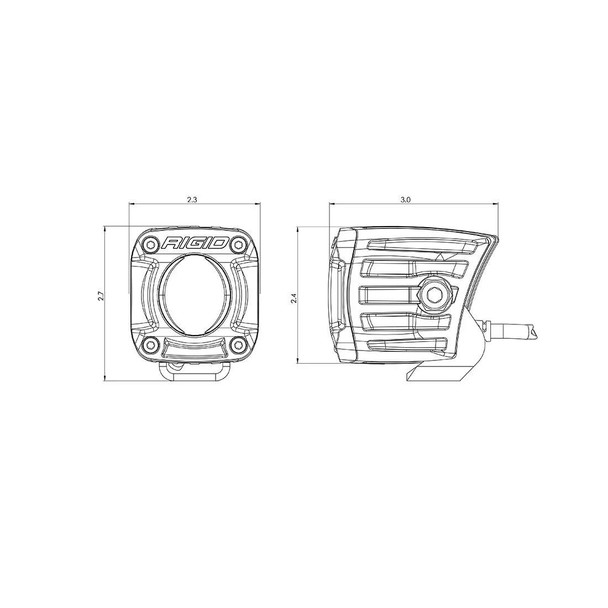Rigid Industries REVOLVE Pod Light w/ White Trim Ring (Pair)  UTVS0083798