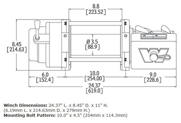 WARN Industries M12 12v Heavyweight Winch  UTVS0083995