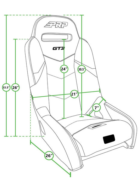 PRP Honda Talon GT3 Suspension Seat Kit (Pair)  UTVS0084665