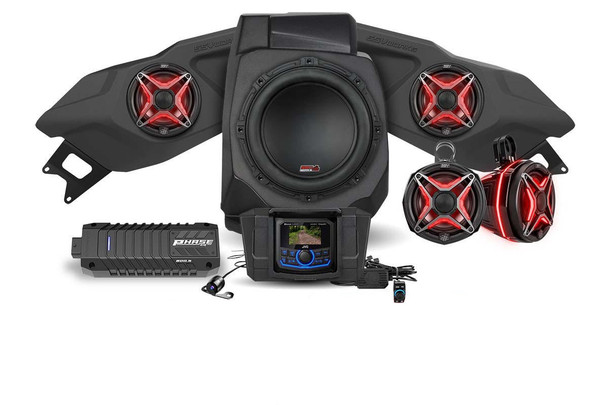 SSV Works Polaris RZR Pro Lighted 5-Speaker Plug-&-Play System w/ JVC  UTVS0086910