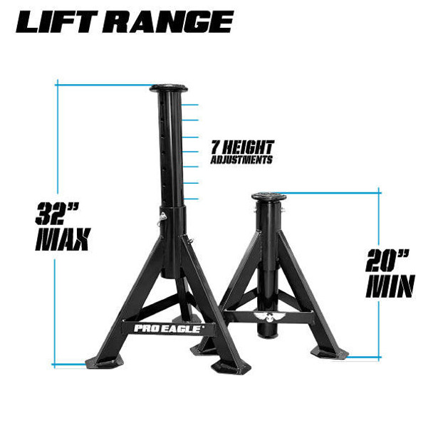 Pro Eagle Jack Stands (Pair)  UTVS0087275