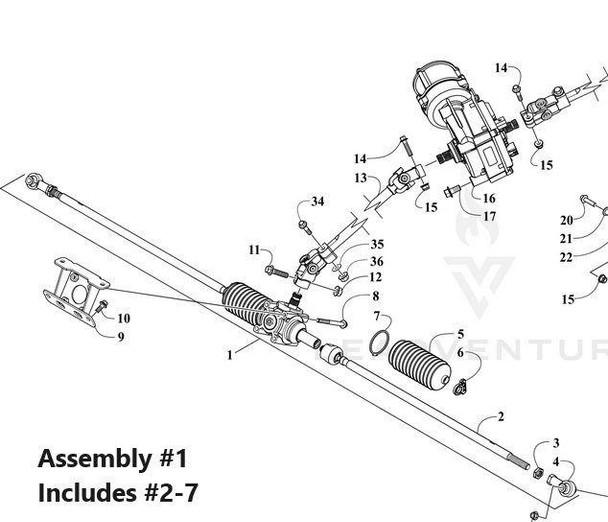 SpeedWerx Arctic Cat Wildcat XX Heavy Duty Steering Box w/ Tie Rods  UTVS0095264