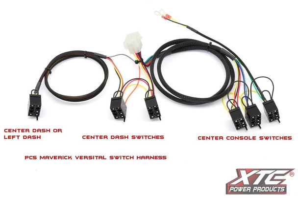 XTC Can-Am Maverick X3 Plug & Play 6 Switch Power Control System (Switches Sold Separate)