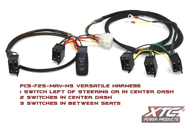 XTC Polaris RZR XP 6 Switch Power Control System w/ Strobe System - 1 Strobe Switch