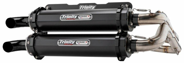 Trinity Racing Polaris RZR RS1 Dual Full System Exhaust (Cerakote w/ Stainless Header) Trinity Racing UTVS0000537 UTV Source