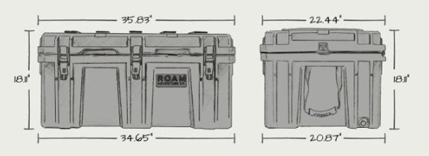 ROAM Adventure Co 160L Rugged Case Storage Box (Black)