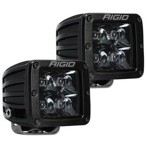 Rigid Industries D-Series Pro LED Pods (Pair) (Spot) (Midnight) Rigid Industries UTVS0001398 UTV Source