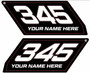Geiser Performance Can-Am X3 Number Plates (Black) CAX3-NUMBER PLATE KIT-BLK - UTV Source