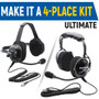 Rugged Radios Rear Seat Expansion Kit w/ Helmet Kits/Headsets  UTVS0010048-MAIN