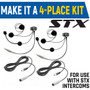 Rugged Radios Rear Seat Expansion Kit w/ Helmet Kits/Headsets  UTVS0010048-MAIN