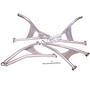 High Lifter 2015-16 Polaris RZR 900 Front Forward Upper and Lower Control Arms (60") (Silver) MCFFA-RZR9-2-S - UTV Source