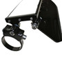 Axia Alloys 12″ Wide Panoramic Rearview Mirror with Folding Sun Visor (Solid Black Shield)