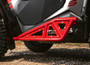 SuperATV Polaris RZR XP Turbo Heavy Duty Tube Rock Sliders Red NB-P-RZR1K-03