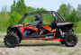 SuperATV Polaris RZR 4 900 Rock Sliding Nerf Bars Red NB-P-RZR1K4-03#RZR