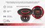 DS18 Audio 6.5" Water Resistant Mid-Range Loudspeaker with Built-in Driver