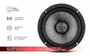 DS18 Audio 8 Mid-Bass Loudspeaker With Water Resistant Carbon Fiber Cone and Neodymium Rings Magnet 600 Watts 2-Ohms UTVS0064992
