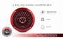 DS18 Audio 6.5 Water Resistant Mid-Range Loudspeaker with Built-in Bullet Tweeter and Grill UTVS0065049