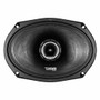 DS18 Audio 6x9 Water Resistant Mid-Range Loudspeaker with Built-in Bullet Tweeter and Grill 550 Watts 4-Ohm UTVS0065062