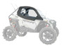 SuperATV Polaris RZR Trail 900 Primal Soft Cab Upper Doors Enclosure SE-P-RZR9TS - UTV Source