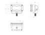 Baja Designs S2 Pro Black Flush Mount LED Auxiliary Light Pod (Wide Cornering) (Clear)  UTVS0009711