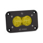 Baja Designs S2 Pro Black Flush Mount LED Auxiliary Light Pod (Wide Cornering) (Amber) 481015 - UTV Source
