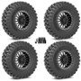 Valor Offroad Wheel and Tire Package with V06 Wheels and Alpha Tires (Complete Set of 4) Mounted with Lug Nuts  UTVS0104925-MAIN