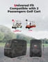 Kemimoto EZGO Club Car 2 Passenger Heavy-Duty Golf Cart Cover  UTVS0113227 Kemimoto EZGO Club Car 2 Passenger Heavy-Duty Golf Cart Cover  UTVS0113227