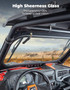 Kemimoto 2019-2023 Polaris RZR XP 1000 / XP Turbo Full Front Glass Windshield w/ 2 Manual Wipers  UTVS0113304