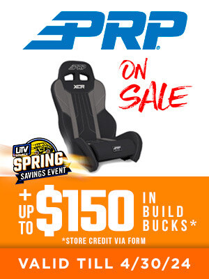 Huge savings on PRP Seats and accessories + up to $150 in store credit.