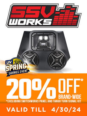 20% off SSV Works Brand-wide all month of April*excluding select sku's