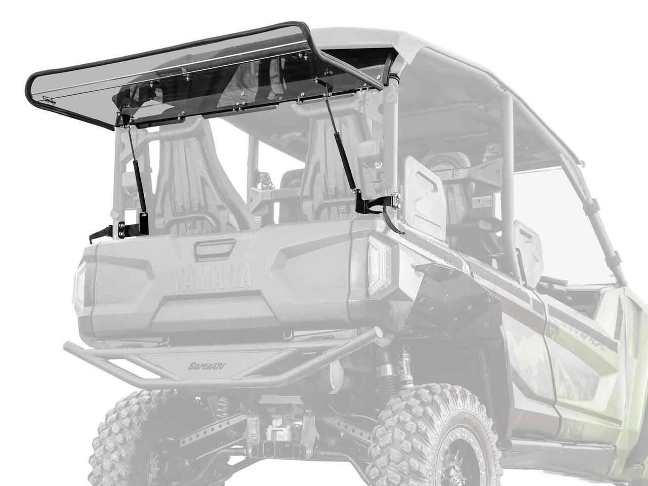 SuperATV Yamaha Wolverine RMAX4 1000 Rear Flip Windshield