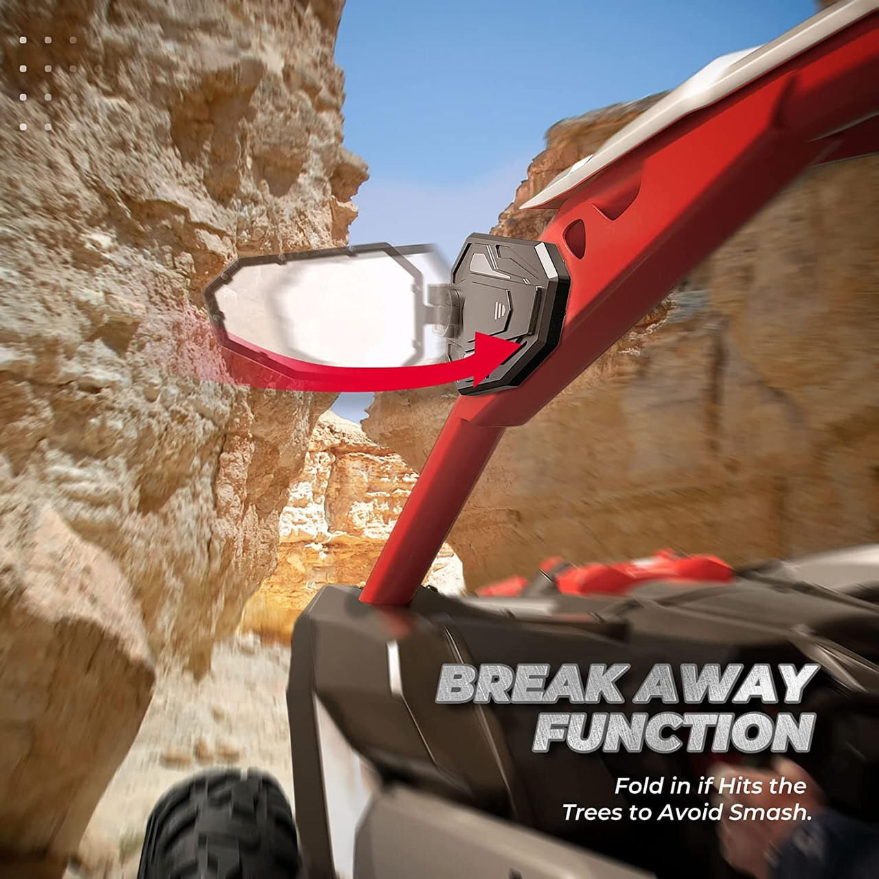 Kemimoto Can-Am Maverick X3 / X3 Max Aluminum Side Mirrors