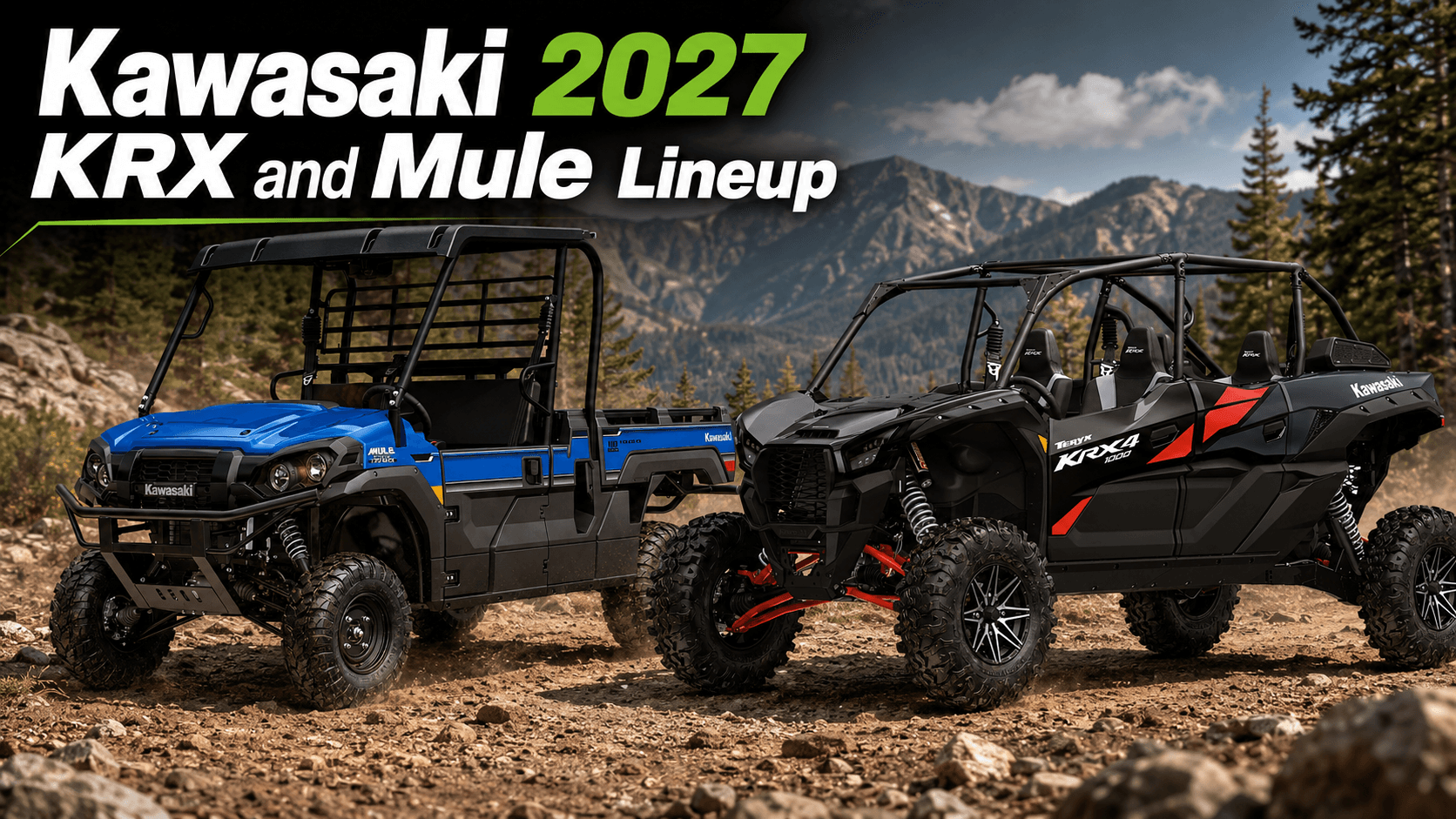 Kawasaki 2027 Side x Side Lineup: TERYX KRX 1000 TR & MULE PRO
