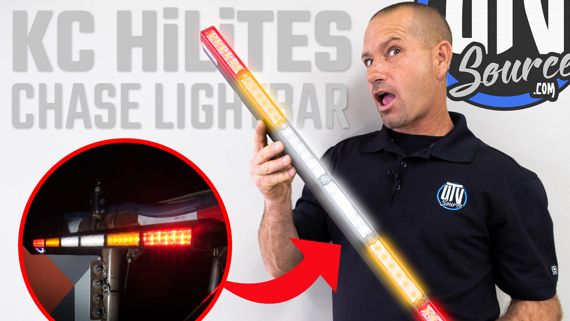 KC HiLiTES MultiFunction Rear Chase Light Bar UTV Source