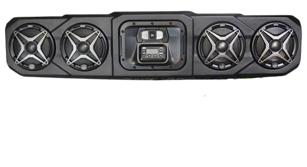 SSV Works Polaris Ranger WP3-RG34O4 4-speaker overhead Bluetooth weatherproof sound bar