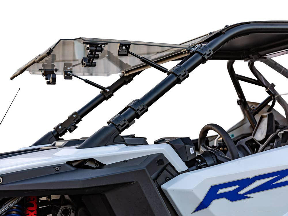 SuperATV RZR Pro XP Flip Windshield with scratch-resistant coating