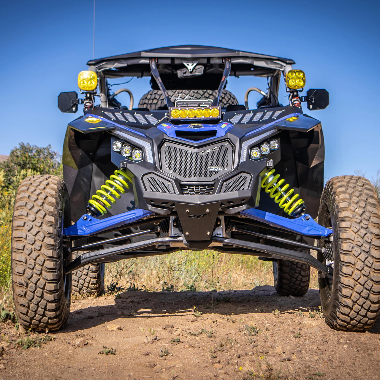 DRT Motorsports Can-Am Maverick R Aluminum Front Grill Kit - Jagged X Offroad