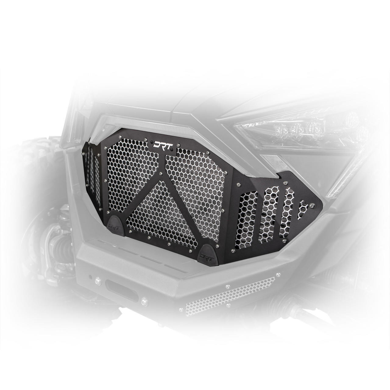 DRT Motorsports Polaris RZR Pro R Turbo R Aluminum Front Grill Black