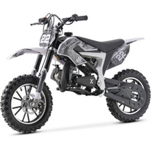 MotoTec Warrior 52cc 2-Stroke Kids Gas Dirt Bike Black