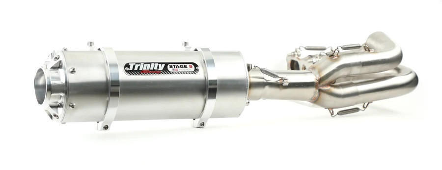 Trinity Racing Kawasaki Teryx KRX 1000 Full System Exhaust in brushed stainless