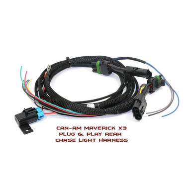 XTC Can-Am Maverick X3 / R Plug & Play Rear Chase Light Bar Harness ...