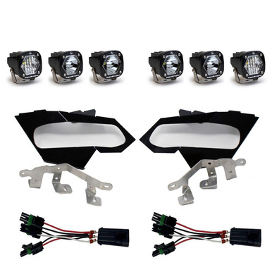 For Can-Am Maverick X3 3 LED Cube Work Light Bar Spot Pods + Rock