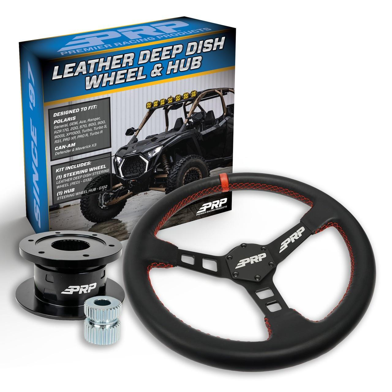 PRP Yamaha YXZ / Viking / Wolverine / Rhino Suede D-Shape Steering