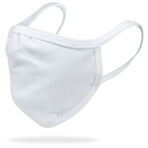 Gildan Reusable 2- Layer Everyday Face Mask with Ear Loops (White)