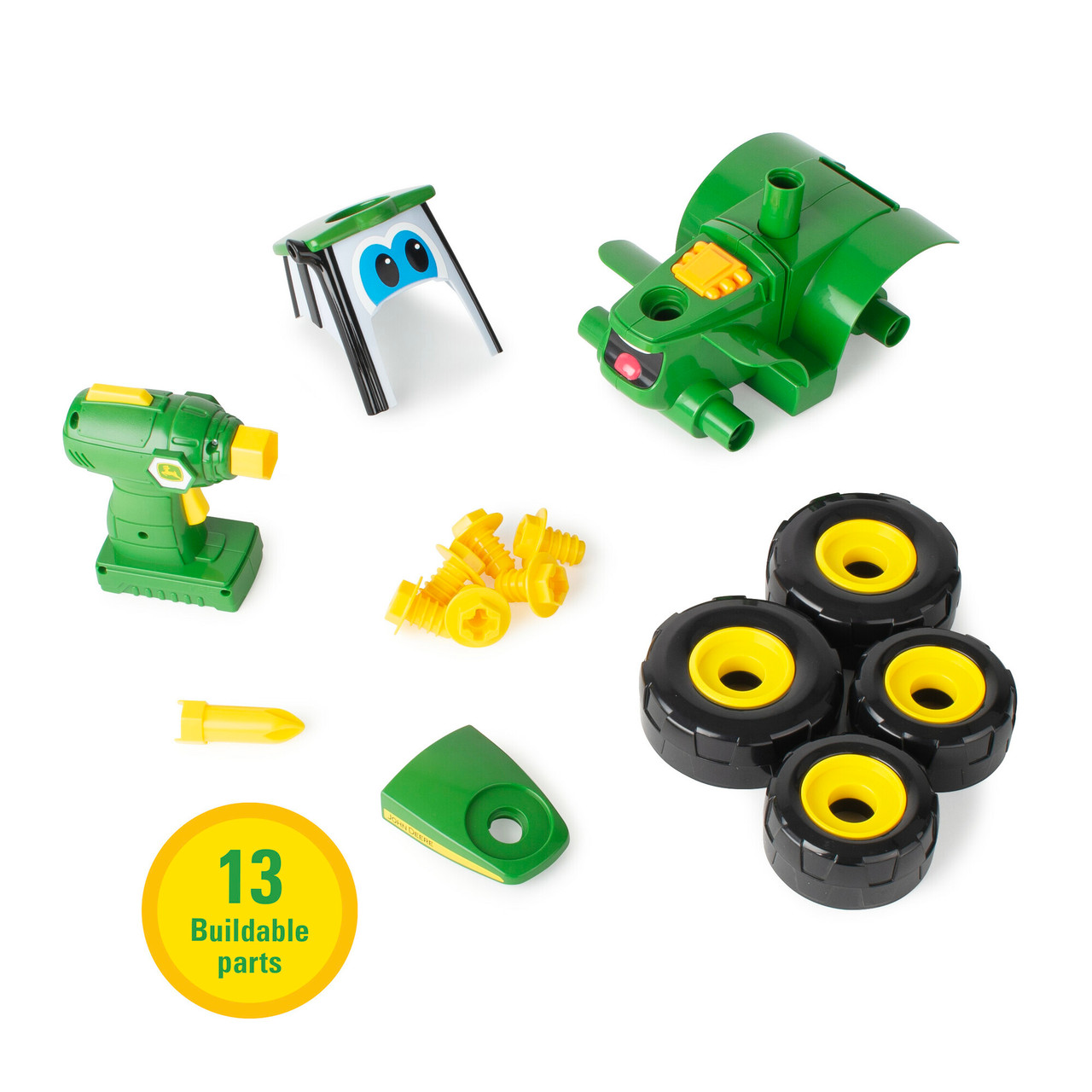 TOMY John Deer Build A Johnny Tractor Toy