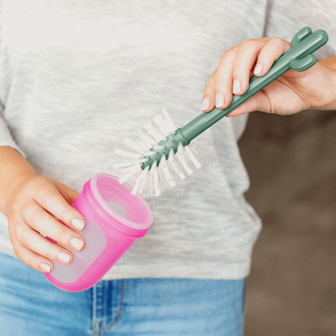 CACTI Bottle Cleaning Brush Set - TOMY