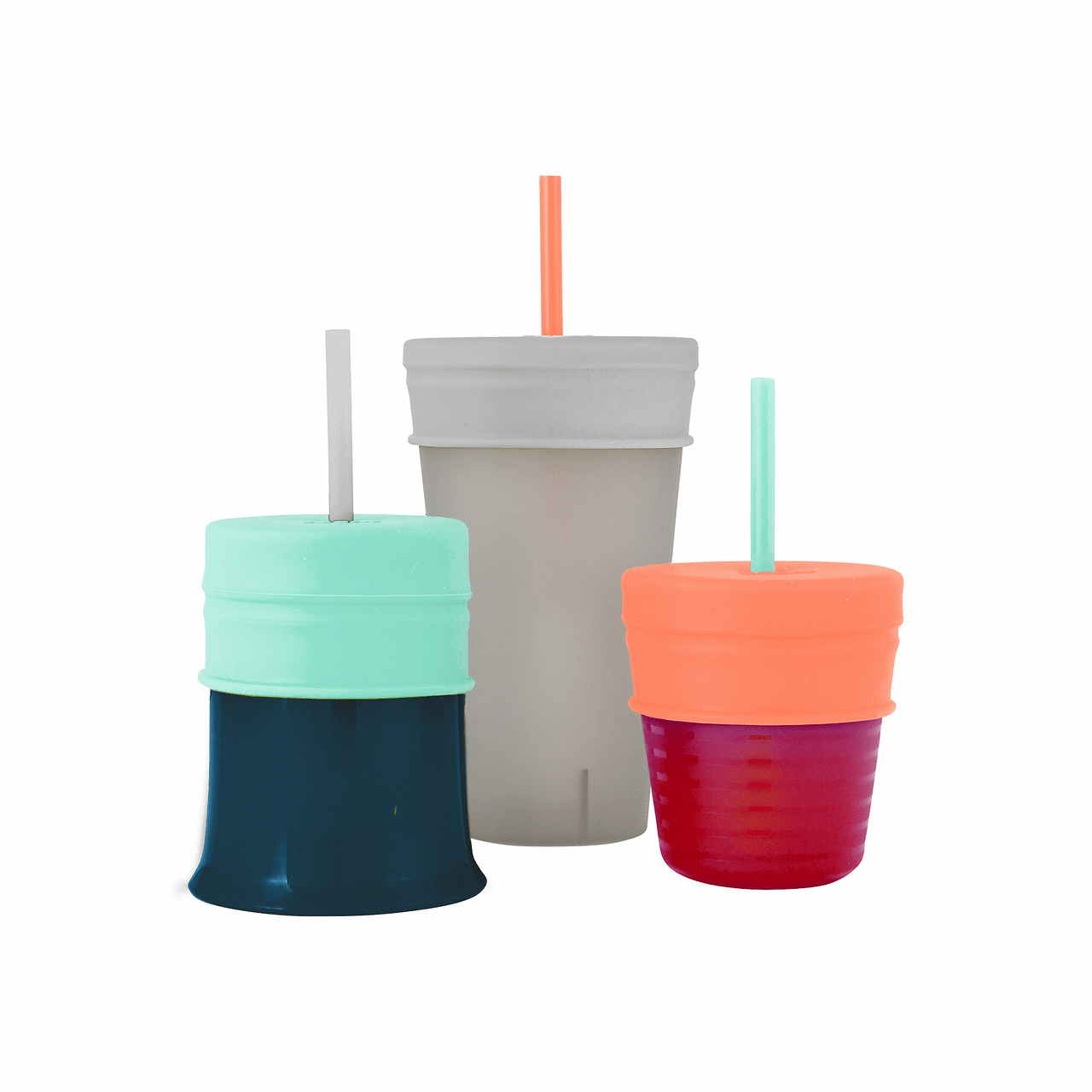 SNUG STRAW Universal Silicone Straw Lids & Cup - TOMY