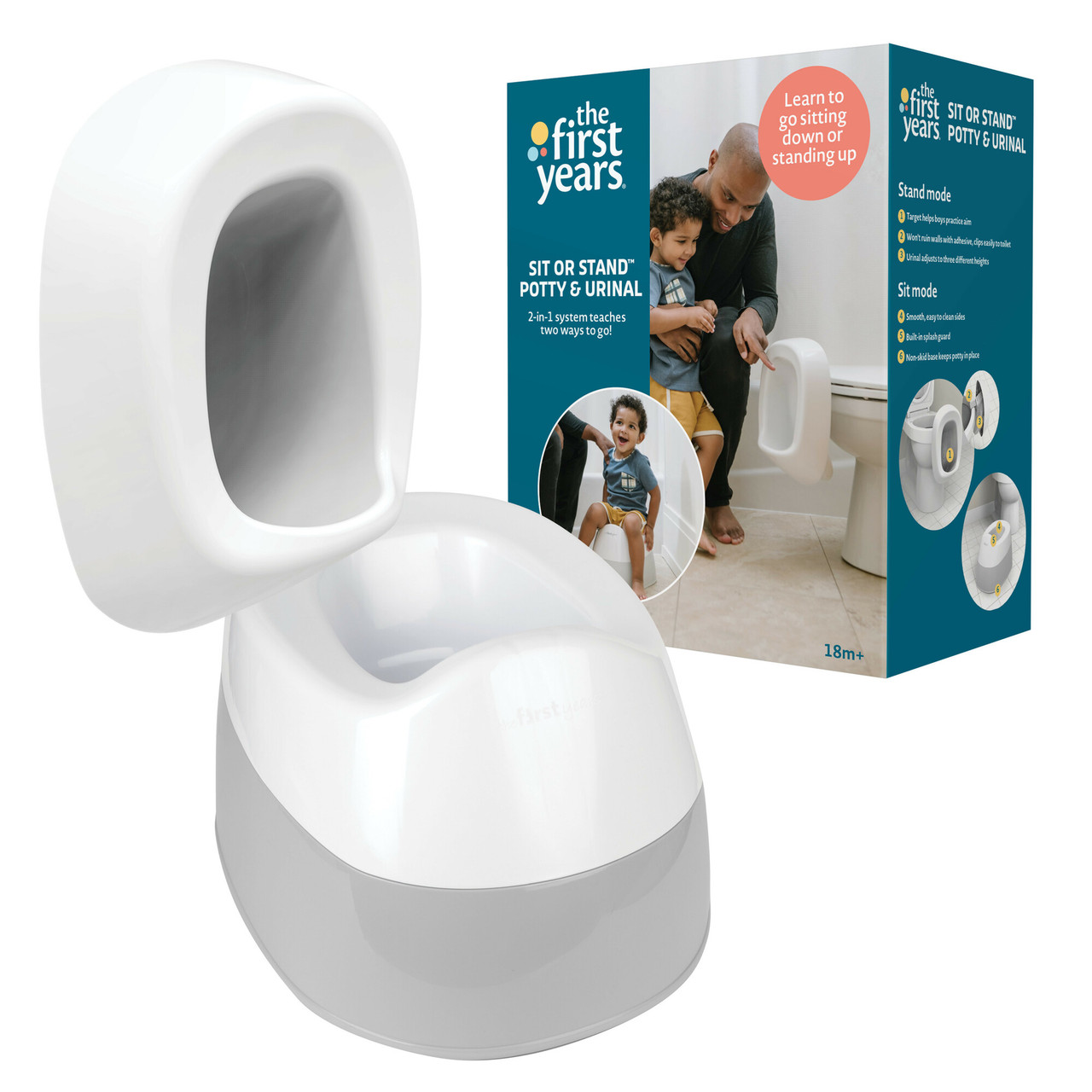 The First Years Sit or Stand Potty Urinal – 2-in-1 Potty