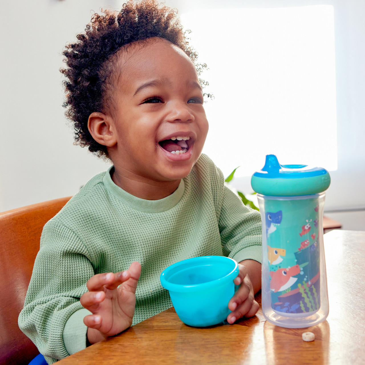 The First Years Greengrown Reusable Spill-proof Sippy Toddler Cups - Blue -  3pk/10oz : Target