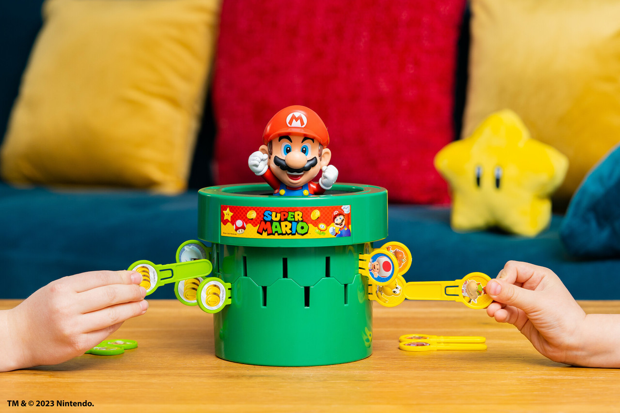 Juego de mesa Pop Up Super Mario para niños en edad preescolar, 2-4  jugadores, adecuado para niños y niñas a partir de 4 años